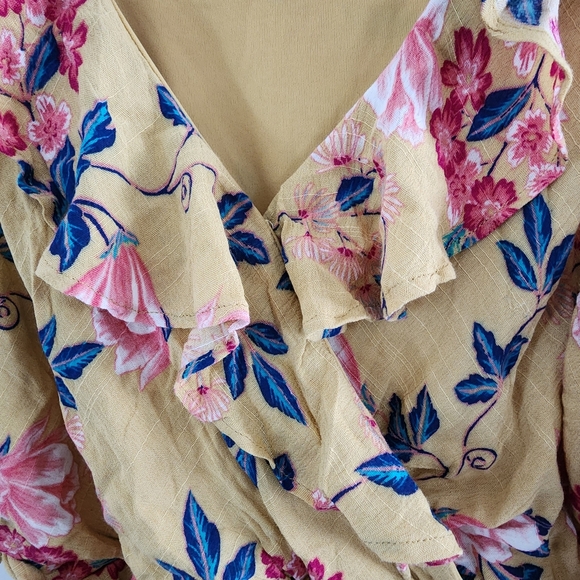 Fake wrap dress, a line neck with snap size 10 - Picture 7 of 8